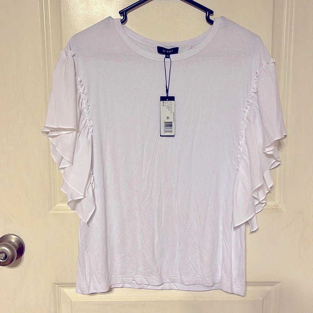 Le Gali NWT Sarina shirt with ruffles
